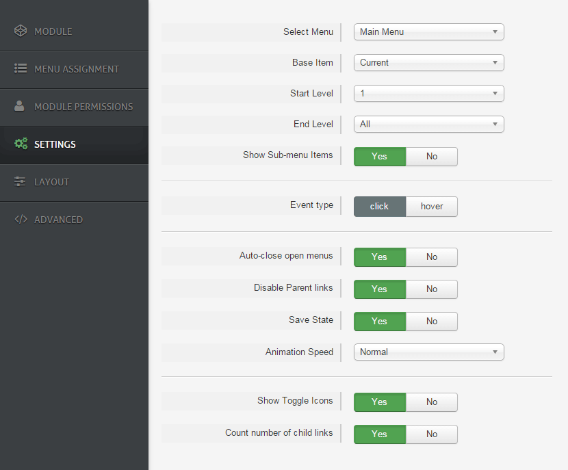 AP Accordion Menu