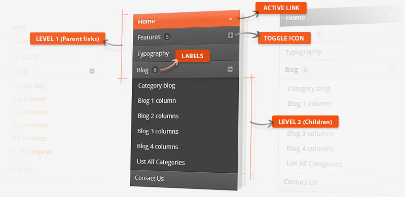 AP Bootstrap Accordion Menu