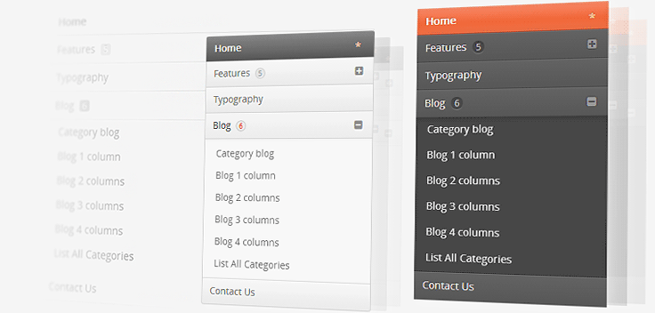AP Bootstrap Accordion Menu